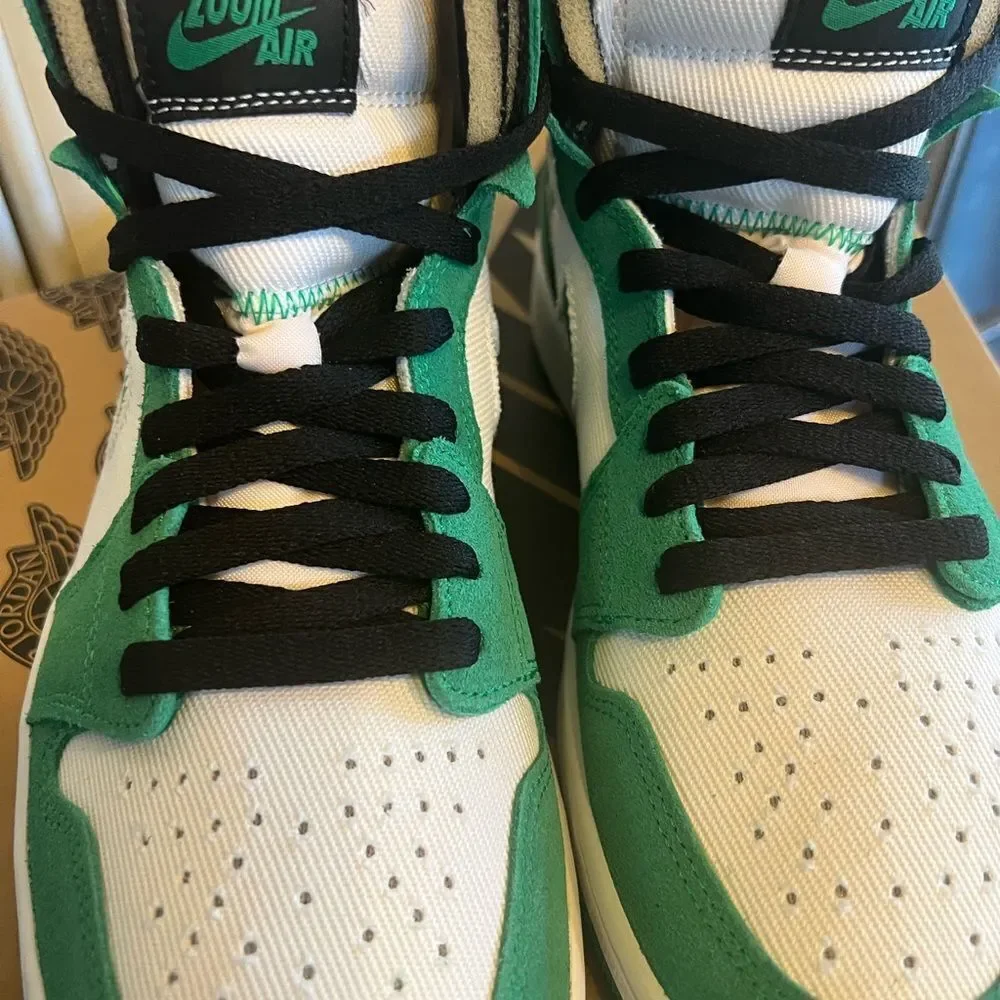Nike MEN'S AIr Jordan 1 Zoom Air CMFT STADIUM GREEN SIZE 8.5 ct0978-300